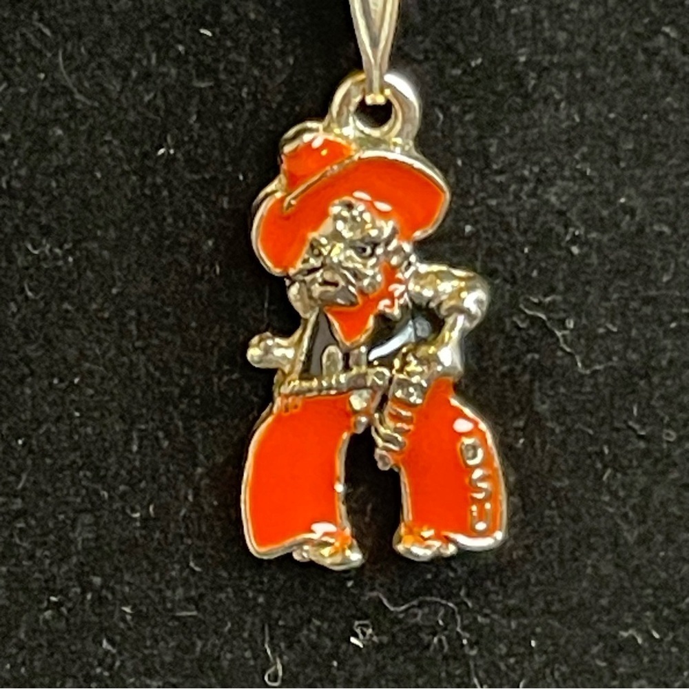 Pistol Pete OSU Pendant Silver Tone Necklace - Picture 2 of 8